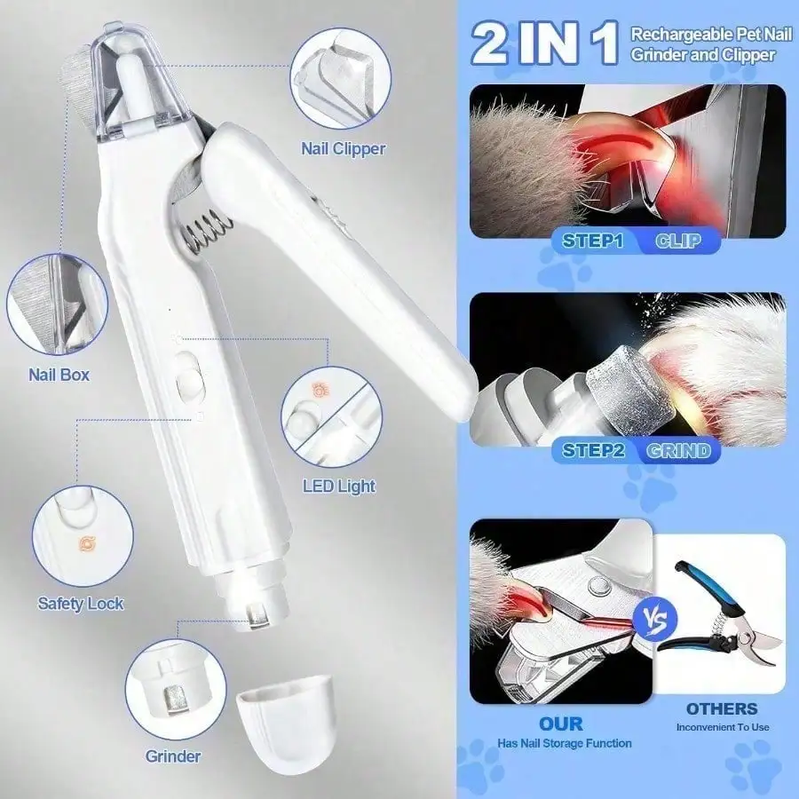 Nowy model 2-w-1 Obcinacz do p – Pet Nail Grinder recenzja i cena